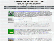 Tablet Screenshot of clunburyscientific.com